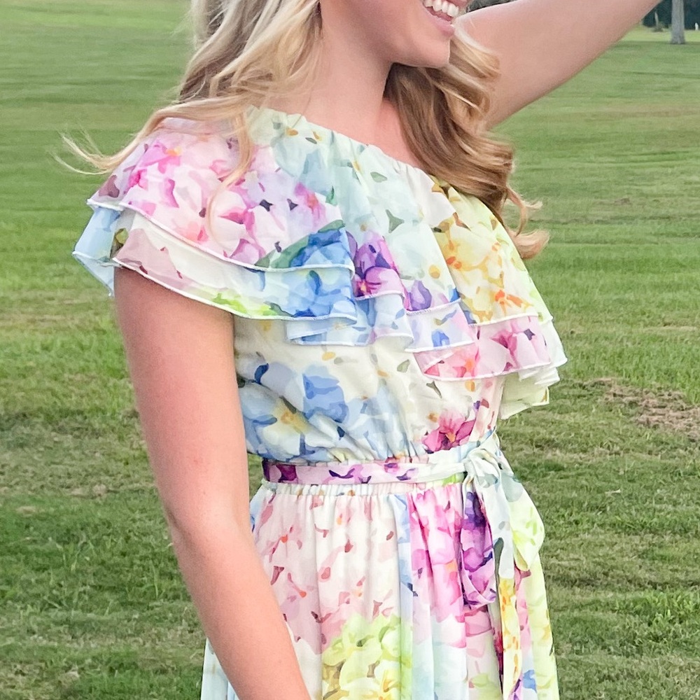 Floral Off-Shoulder Dress